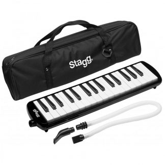 Melodica Piano Stagg de 32 Notas, Negra con Funda y Correa-2335