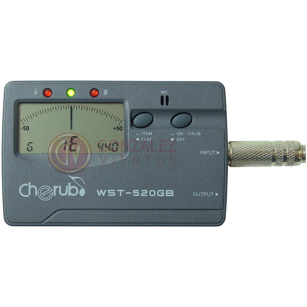 Cherub WST-520GB afinador de guitarra y bajo 