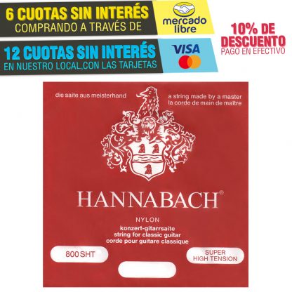 Hannabach 800SHT Super High Tension Guitarra Clasica