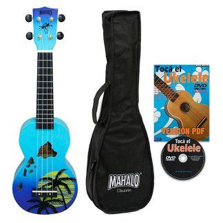 Ukelele Soprano Mahalo MD1HABUB Designer Hawaii Azul