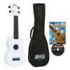 Ukelele Soprano Mahalo MR1WT Blanco Rainbow R Series