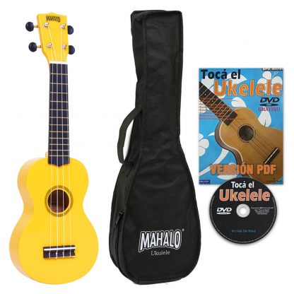 Ukelele Soprano Mahalo MR1YW Amarillo Rainbow R-Series